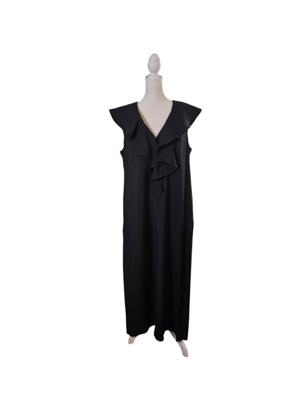 COS Ruffled Maxi Dress in Modal Blend Size 12